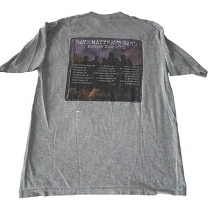 Dave Matthews Band 2002 Summer Tour T Shirt Gray Vintage Concert Tee Made in USA